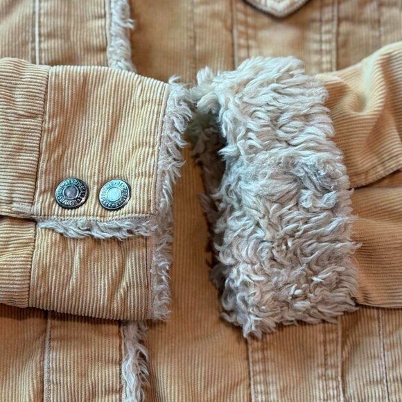 VTG 00s Aéropostale corduroy utility jacket w/ faux shearling accents! SOFT! - Picture 4 of 8